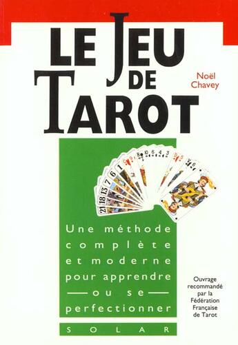 Couverture du livre « Le jeu de tarot - initiation » de  aux éditions Solar