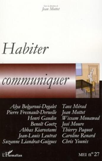 Couverture du livre « Habiter ; communiquer » de  aux éditions L'harmattan