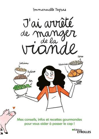 Couverture du livre « J'ai arrêté de manger de la viande ! : Mes conseils, infos et recettes gourmandes pour vous aider à passer le cap ! » de Emmanuelle Teyras aux éditions Eyrolles