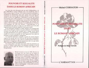 Couverture du livre « Pouvoir et sexualité dans le roman africain » de Michel Cornaton aux éditions L'harmattan