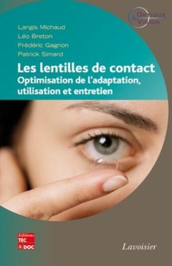 Couverture du livre « Les lentilles de contact » de Caroline Kovarski aux éditions Tec Et Doc