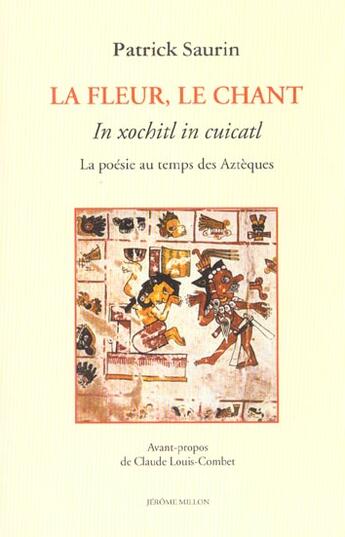 Couverture du livre « La fleur, le chant » de Patrick Saurin aux éditions Millon