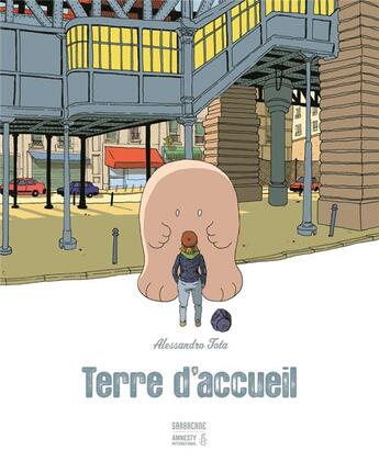 Couverture du livre « Terre d'accueil » de Alessandro Tota aux éditions Sarbacane