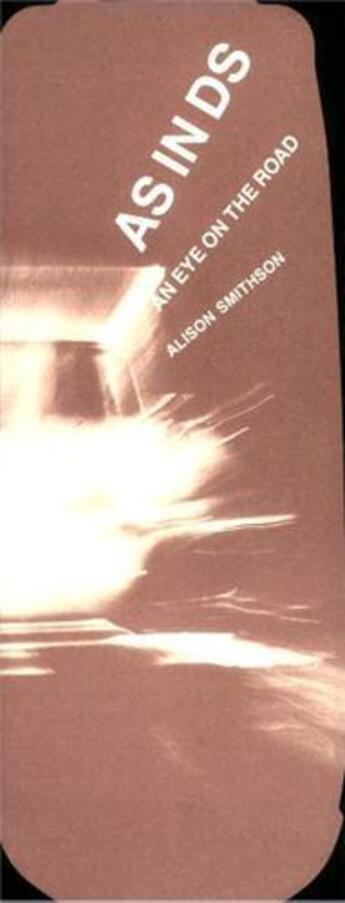 Couverture du livre « Alison smithson as in ds » de Smithson aux éditions Lars Muller