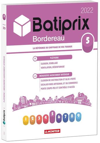 Couverture du livre « Volume 5 batiprix 2022 - la reference du chiffrage de vos travaux » de Groupe Moniteur aux éditions Groupe Moniteur