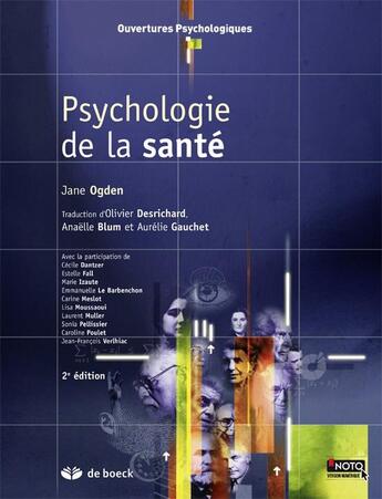 Couverture du livre « Psychologie de la santé (2e. édition) » de Ogden aux éditions De Boeck Superieur