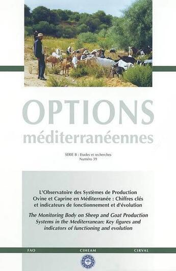 Couverture du livre « L'observatoire des systèmes de production ovine et caprine en Méditerranée » de  aux éditions Ciheam