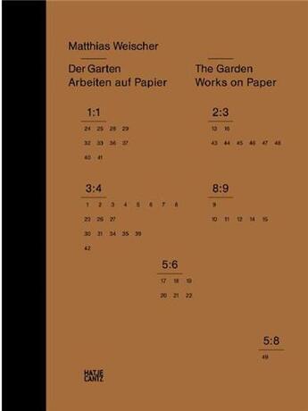 Couverture du livre « Matthias weischer the garden works on paper /anglais/allemand » de Holler Wolfgang aux éditions Hatje Cantz