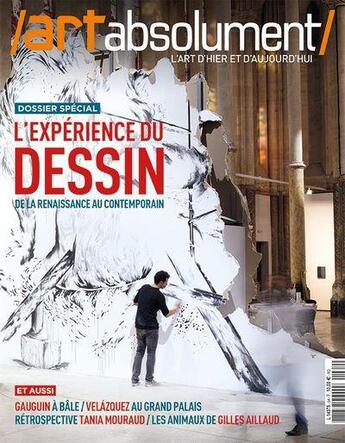 Couverture du livre « Art absolument n 64 l'experience du dessin » de  aux éditions Art Absolument