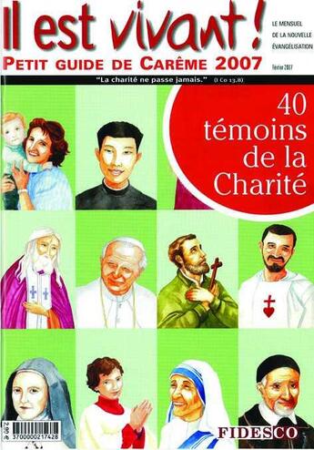 Couverture du livre « Guide de careme 2007 » de  aux éditions Il Est Vivant