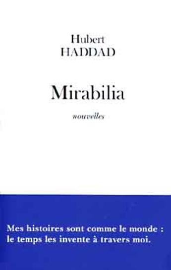 Couverture du livre « Mirabilia » de Hubert Haddad aux éditions Fayard