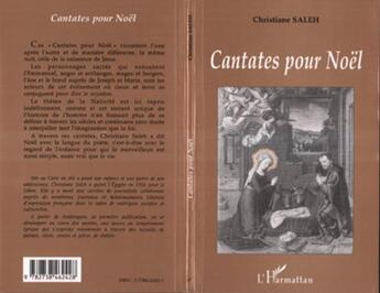 Couverture du livre « Cantates pour noel » de Christiane Saleh aux éditions L'harmattan