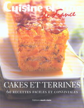 Couverture du livre « Terrines » de  aux éditions Marie-claire