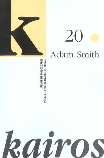 Couverture du livre « Adam Smith » de  aux éditions Pu Du Midi