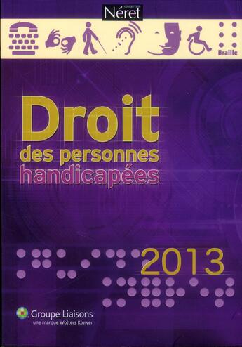 Couverture du livre « Droit des personnes handicapees » de Lisiane Fricotte aux éditions Liaisons