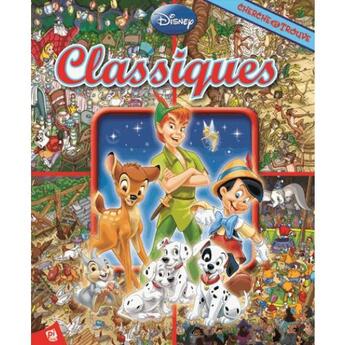 Couverture du livre « Cherche et trouve t.26 ; classiques Disney » de  aux éditions Pi Kids
