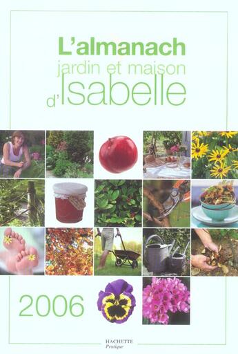 Couverture du livre « L'Almanache Jardin Et Maison D'Isabelle » de Christine Sagnier aux éditions Hachette Pratique