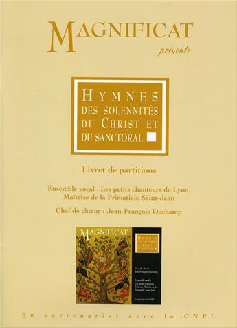 Couverture du livre « Musique sacrée partitions ; hymnes des solennités du christ et du sanctoral » de  aux éditions Magnificat