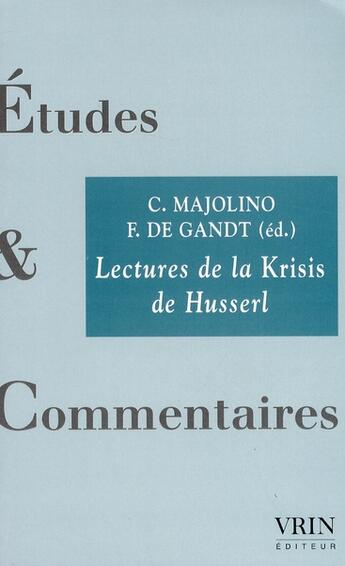 Couverture du livre « Lectures de la Krisis de Husserl » de  aux éditions Vrin