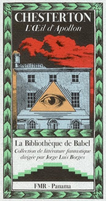 Couverture du livre « L'oeil d'Apollon » de Gilbert Keith Chesterton aux éditions Panama