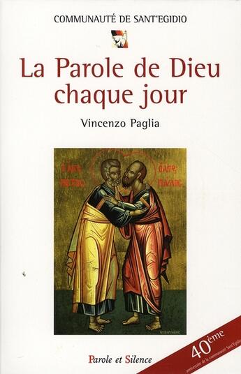 Couverture du livre « La parole de Dieu au jour le jour » de Vincenzo Paglia aux éditions Parole Et Silence