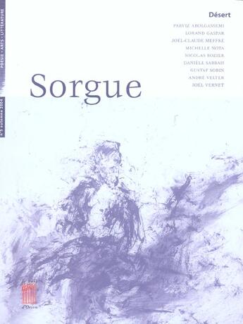 Couverture du livre « N*5 sorgue desert » de  aux éditions Bois D'orion