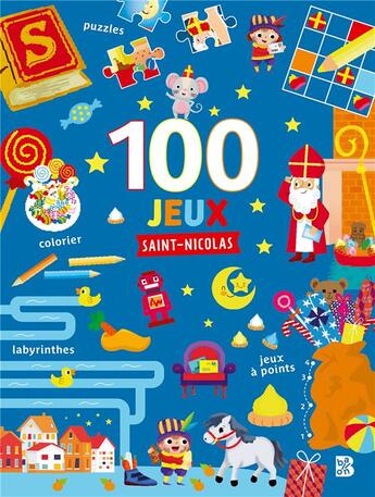 Couverture du livre « 100 jeux saint-nicolas » de  aux éditions Le Ballon