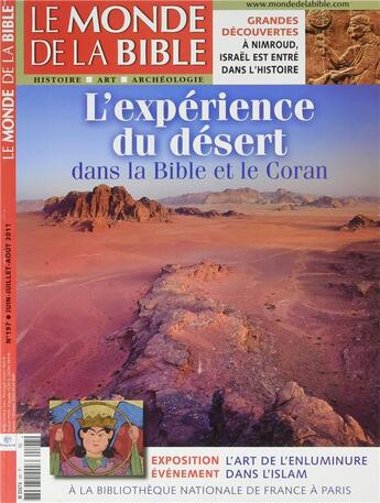 Couverture du livre « Monde De La Bible 197 » de  aux éditions Bayard Presse