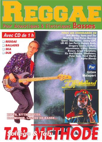 Couverture du livre « Reggae bass methode rebillard cd » de Gilles Malapert aux éditions Jj Rebillard