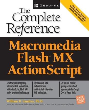 Couverture du livre « Actionscript - the complete reference » de Sanders William B. aux éditions Mcgraw-hill Education