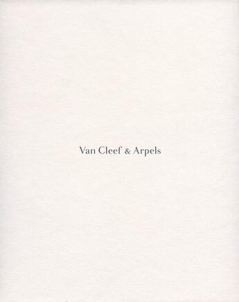 Couverture du livre « Un exercice de style, Van Cleef & Arpels » de  aux éditions Gallimard