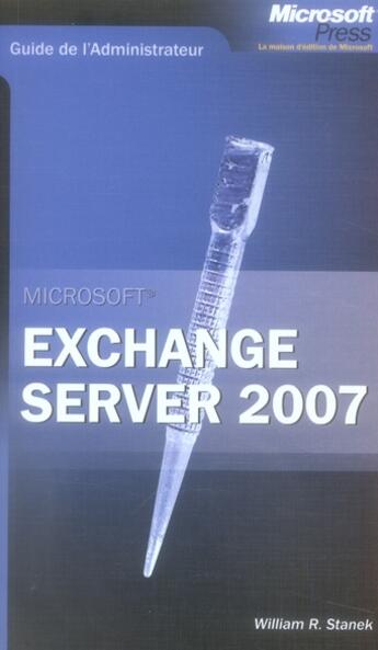 Couverture du livre « Exchange server (édition 2007) » de Stanek aux éditions Dunod