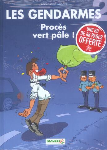 Couverture du livre « Les gendarmes T.2 ; procès vert pâle ! » de David Lunven et Jenfevre et Olivier Sulpice aux éditions Bamboo