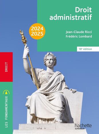 Couverture du livre « Droit administratif (édition 2024/2025) » de Jean-Claude Ricci et Frédéric Lombard aux éditions Hachette Education