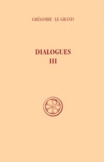 Couverture du livre « Dialogues t.3 » de  aux éditions Cerf