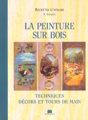 Couverture du livre « Peinture Sur Bois (La) » de  aux éditions Massin