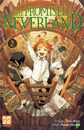 Couverture du livre « The promised Neverland Tome 2 » de Posuka Demizu et Kaiu Shirai aux éditions Crunchyroll