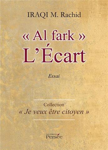 Couverture du livre « L'écart » de Rachid M. Iraqi aux éditions Persee