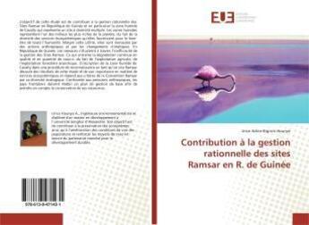 Couverture du livre « Contribution a la gestion rationnelle des sites ramsar en r. de guinee » de Hounyo Urice aux éditions Editions Universitaires Europeennes