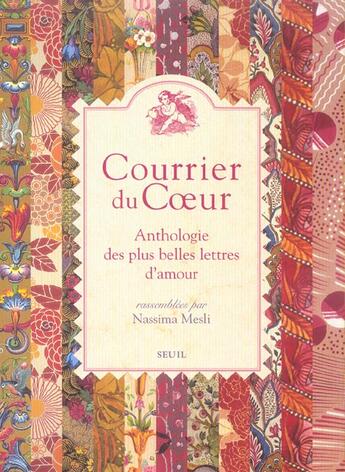 Couverture du livre « Courrier Du Coeur » de Mesli Nassima aux éditions Seuil