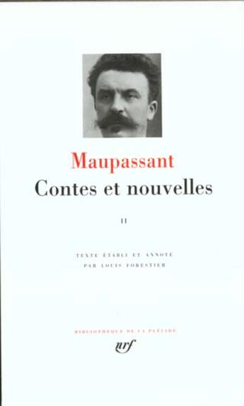 Couverture du livre « Contes et nouvelles t.2 » de Guy de Maupassant aux éditions Gallimard