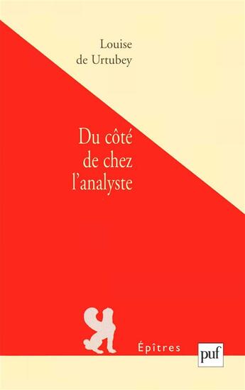 Couverture du livre « Du côté de chez l'analyste » de Louise De Urtubey aux éditions Puf