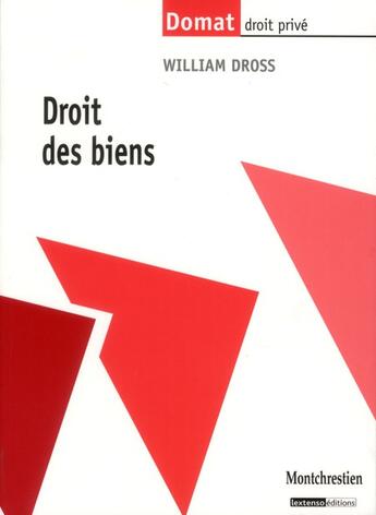 Couverture du livre « Droit des biens » de William Dross aux éditions Lgdj