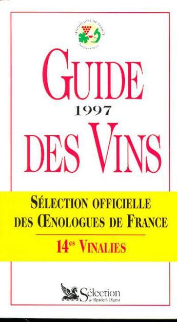 Couverture du livre « Guide des vins 96 » de  aux éditions Selection Du Reader's Digest