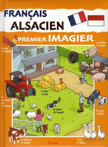 Couverture du livre « Français - alsacien ; premier imagier » de Adaptation Piccolia aux éditions Piccolia