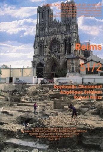 Couverture du livre « Carte archéologique de la Gaule Tome 51/2 : Reims » de Carte Archeologique De La Gaule aux éditions Maison Des Sciences De L'homme