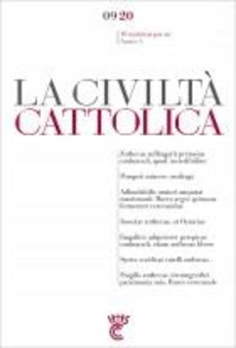 Couverture du livre « La civilta cattolica 0920 » de Sj Antonio Spadaro aux éditions Parole Et Silence