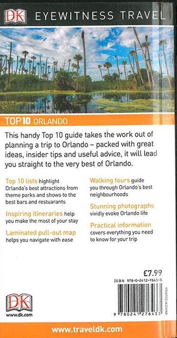 Couverture du livre « TOP 10 ; Orlando » de  aux éditions Dorling Kindersley