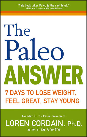 Couverture du livre « The Paleo Answer » de Cordain Loren aux éditions Houghton Mifflin Harcourt