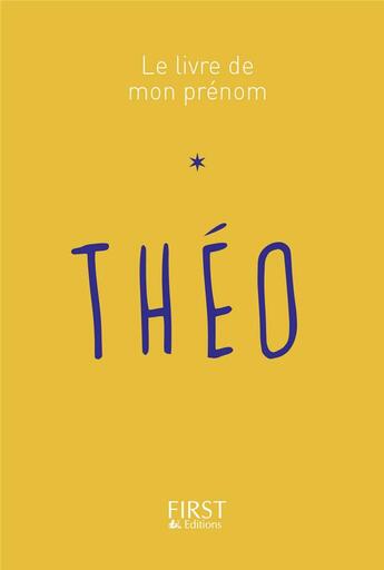 Couverture du livre « Théo » de Jules Lebrun aux éditions First